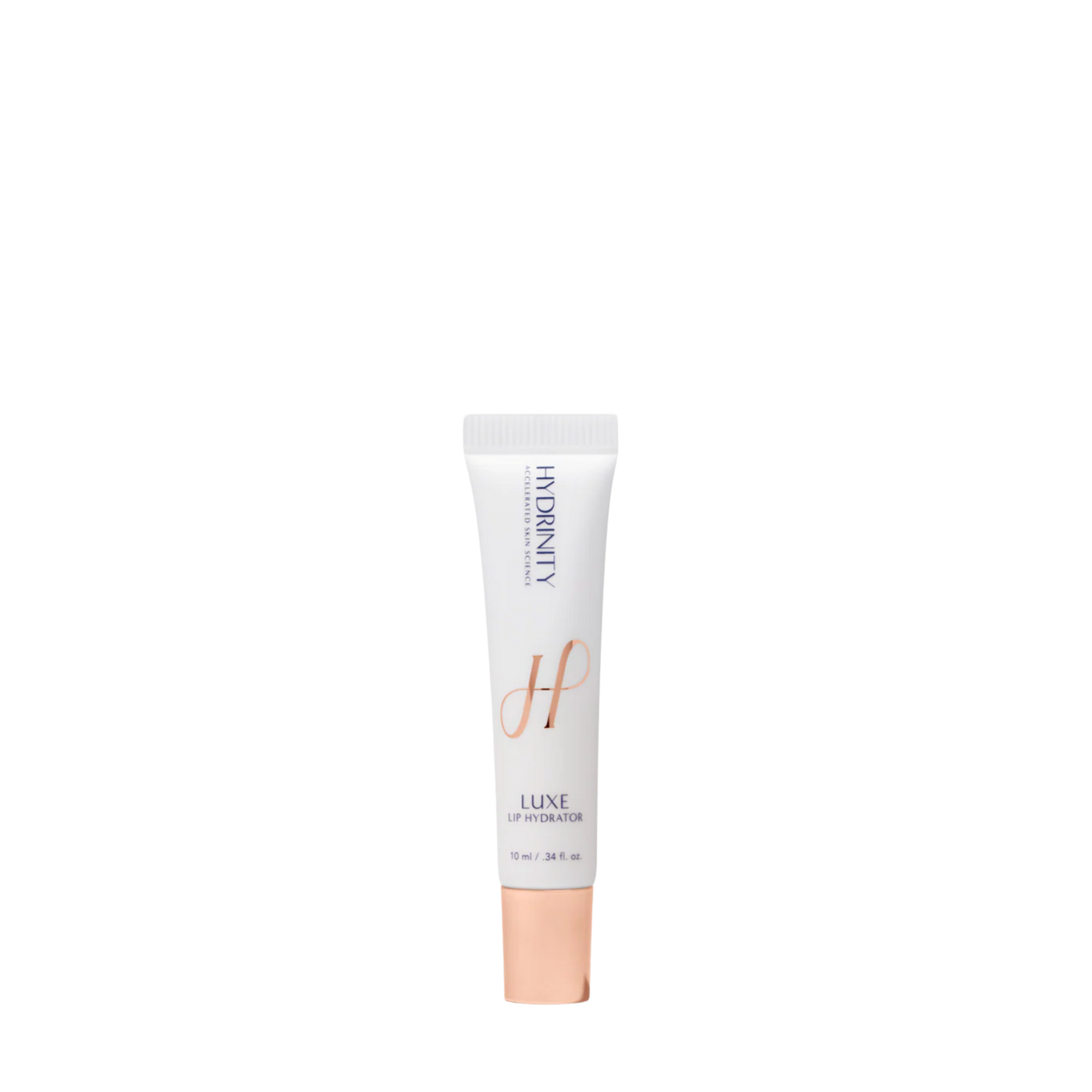 Hydrinity Luxe Lip Hydrator with hyaluronic acid spheres for deep lip hydration.