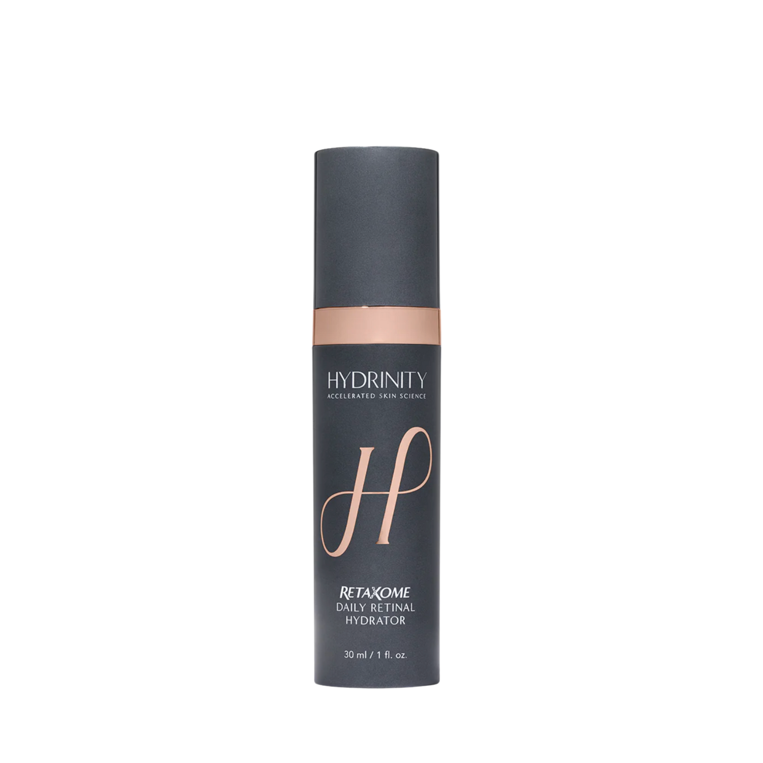 Hydrinity RetaXome Daily Retinal Hydrator with exosome delivery for skin renewal.