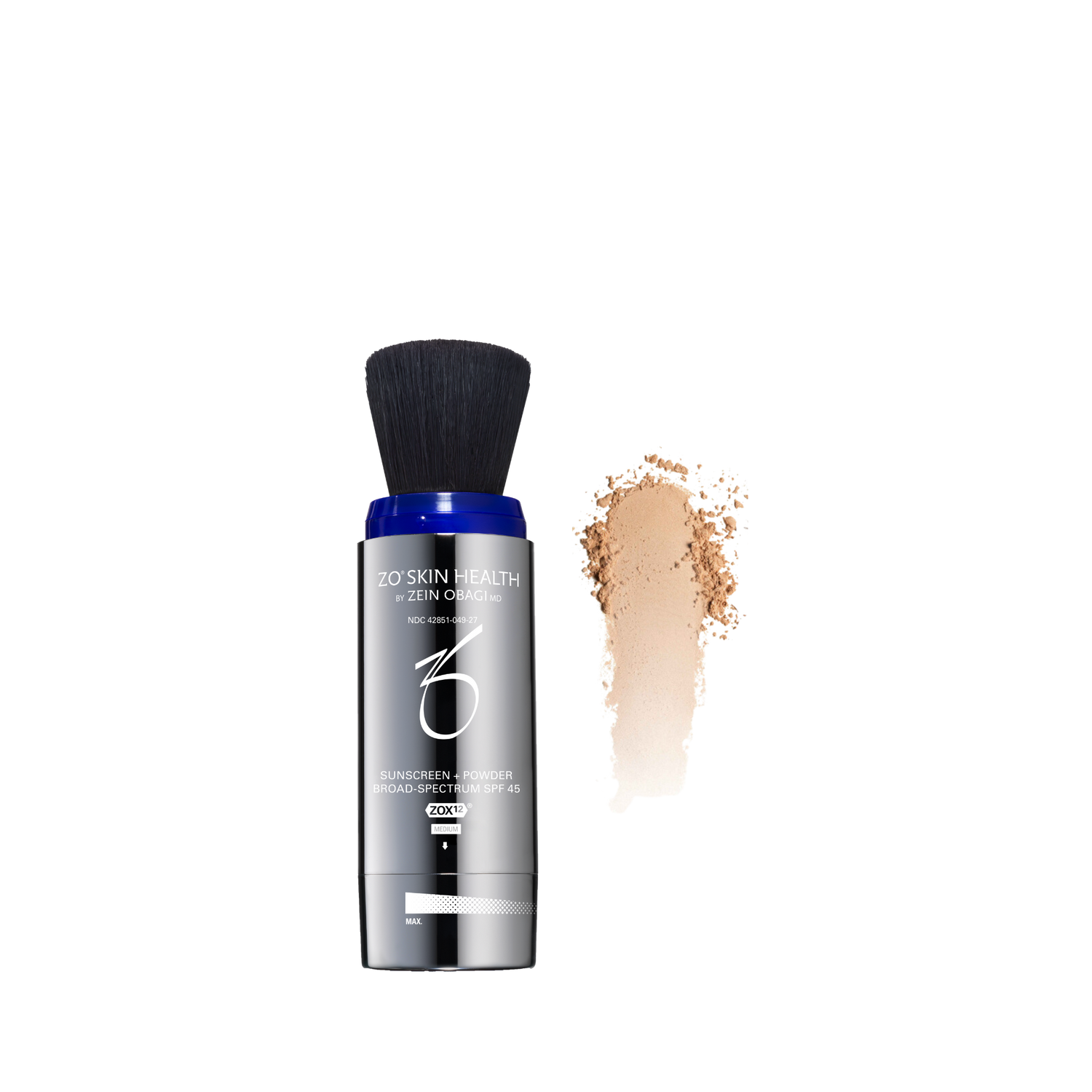 ZO Skin Health Powder SPF 45 Medium available in Amarillo TX at Awaken Medical Aesthetics – mineral sunscreen with broad-spectrum SPF 45 for medium skin tones and daily protection.