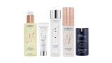 Collection of skincare products from Hydrinity on a white background