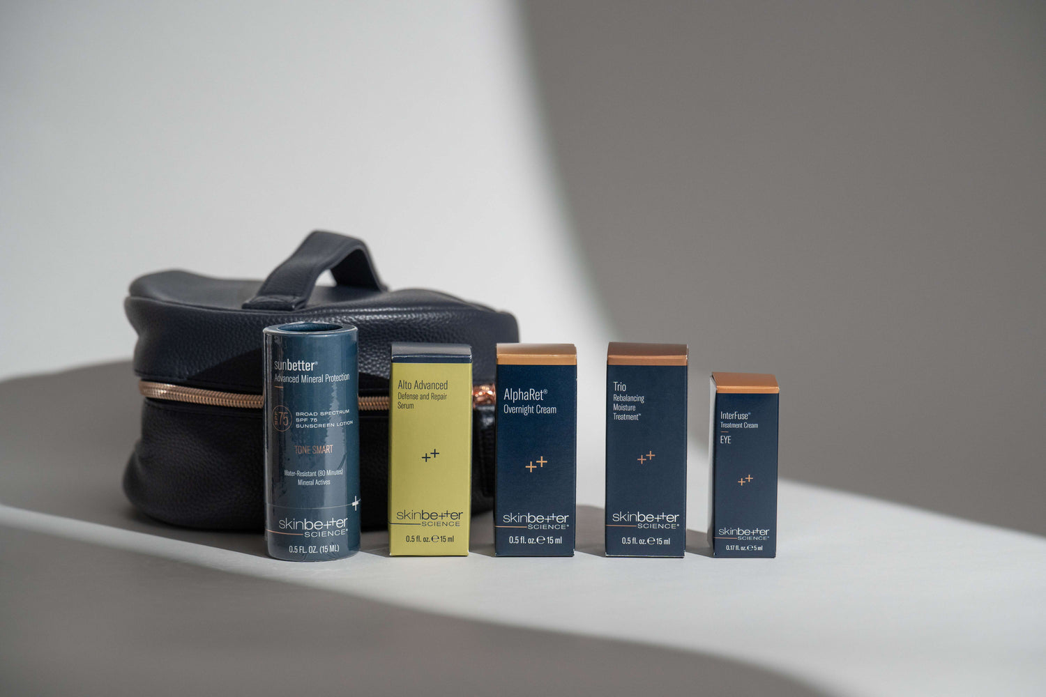 SkinBetter Science® Best of Better – Travel Holiday Gift Set with Travel Skincare Bag