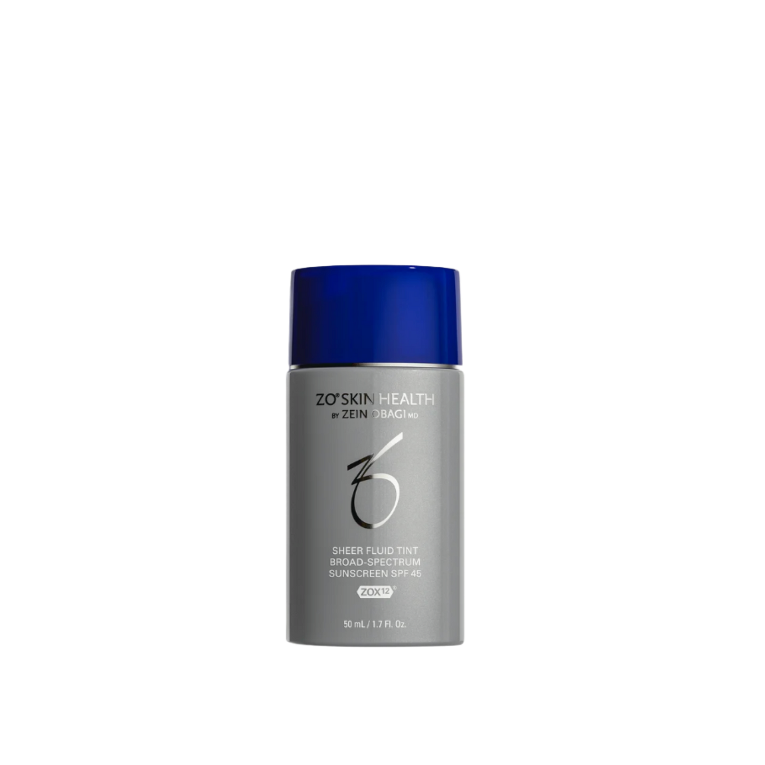 Zo Skin Health bottle with blue cap on a white background