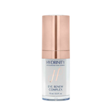 Hydrinity eye renew complex- A precision treatment designed for the eye area that combines advanced hyaluronic acid with PPM⁶ technology to smooth fine lines, reduce puffiness, and improve firmness around the eyes.