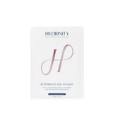 Hydrinity Restorative HA+ Masque, a biocellulose sheet treatment delivering deep hydration and microbiome support