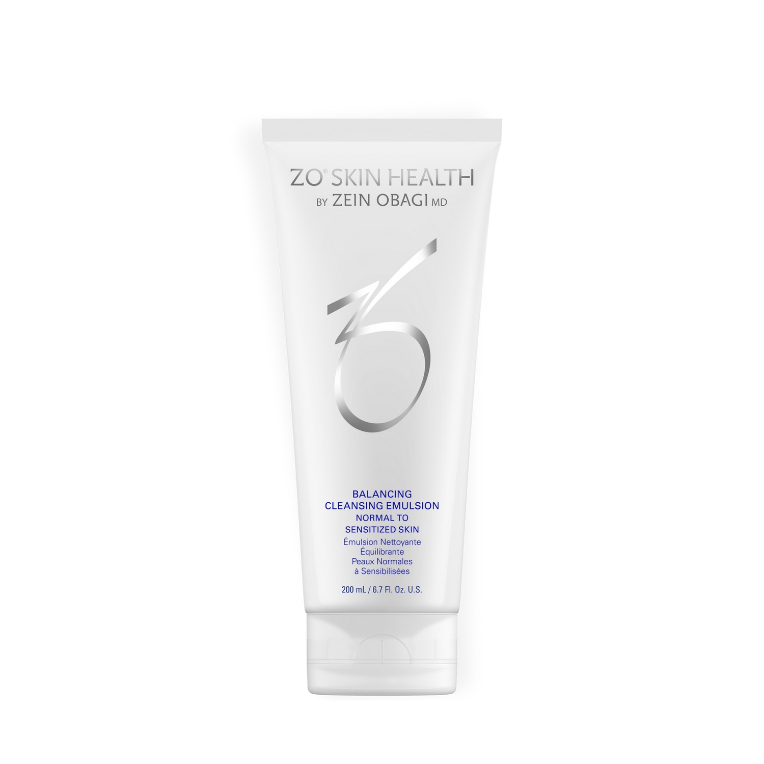 ZO Skin Health Balancing Cleansing Emulsion — gentle emulsion cleanser to remove impurities and balance skin, available at Awaken Medical Aesthetics in Amarillo, Texas