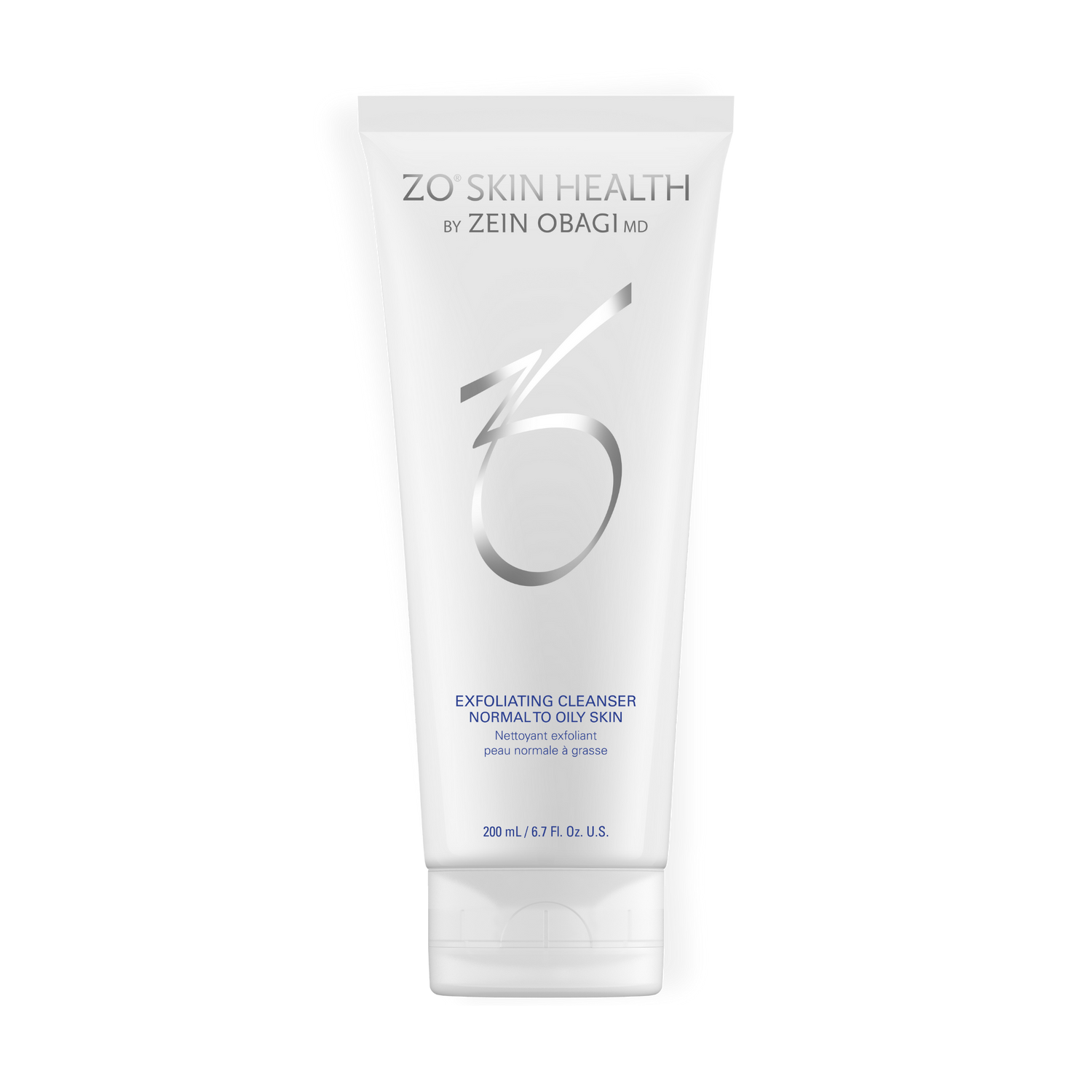 ZO Skin Health Exfoliating Cleanser — purifying gel with physical and chemical exfoliation, designed for oily and blemish-prone skin, available at Awaken Medical Aesthetics