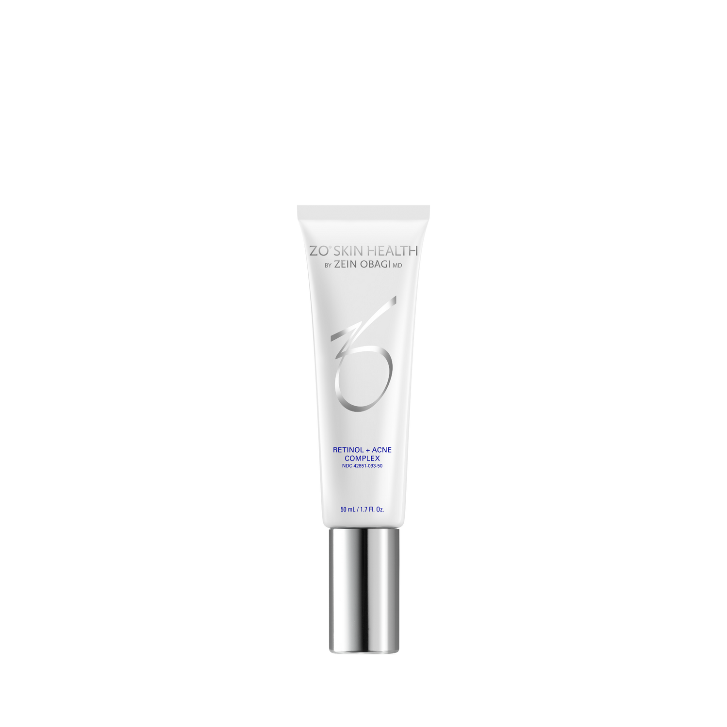 ZO Skin Health Retinol + Acne Complex — 50 mL treatment formulated with 1% retinol and 2% encapsulated salicylic acid to clear existing acne and prevent new breakouts, available at Awaken Medical Aesthetics